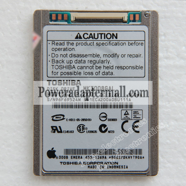 30GB 1.8"TOSHIBA MK3008GAL Hard Drive Disk for iPod Video 5th Ge